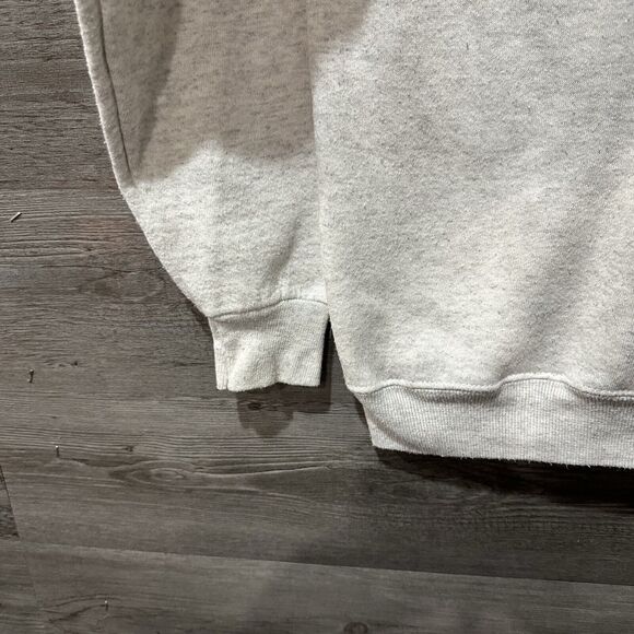 Vtg Lee Heavy Weight Crewneck Sweater Gray Embroidered Stingray Corvette Small - Picture 5 of 7